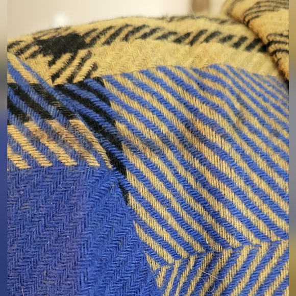 Vintage Diane Von Furstenberg Women's Funky Mod Plaid Wool Blazer Size 6 - Picture 7 of 16